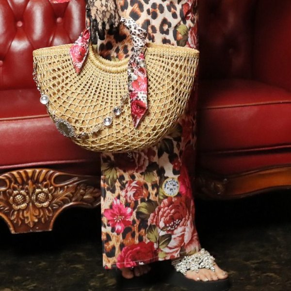 画像6: 値下げ！【即日発送】【さくりなコラボ】レオパードローズ柄浴衣セット[YMT]