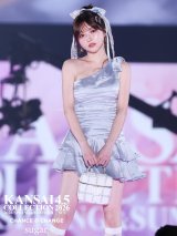 【羽澄まり/関西コレクション着用】XSサイズあり【ROBE de FLEURS/ローブドフルール】サテン/ ワンショルダー/ リボン/ ティアード/ 2段フリル/ フレア/ ミニドレス/ キャバドレス[OF08]