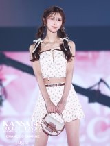 【さんご/関西コレクション着用】XSサイズあり【ROBE de FLEURS/ローブドフルール】小花柄/ レザーパイピング/ プリーツ/ セットアップ/ フレア/ ミニドレス/ キャバドレス[OF08]【一部予約商品/8月上旬発送予定】