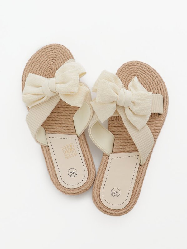 画像6: 【即日発送】【水着小物：ビーチサンダル】リボン付き/ ビーチサンダル/ サマーシューズ[YMT]