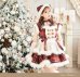 画像2: 【即日発送】ミルキーニットダッフルチェックサンタ《クリスマスコスプレ7点セット》【Malymoon/マリームーン】【2サイズ/1カラー】[OF03] (2)