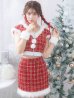 画像4: 【即日発送！】【サンタコス 5点セット】【XS-XLサイズ/2カラー】ツイードチェックバニーサンタコスプレ[YMT]