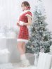 画像6: 【即日発送！】【サンタコス 5点セット】【XS-XLサイズ/2カラー】ツイードチェックバニーサンタコスプレ[YMT]
