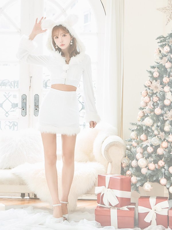 画像28: 【即日発送！】【サンタコス 4点セット】【S-Lサイズ/3カラー】セットアップバニーサンタコスプレ[YMT]