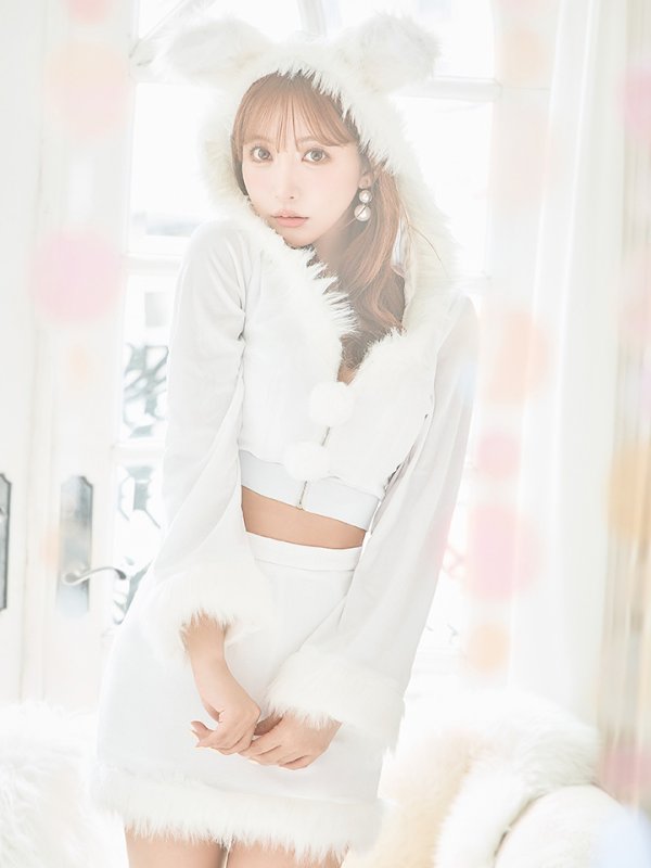 画像33: 【即日発送！】【サンタコス 4点セット】【S-Lサイズ/3カラー】セットアップバニーサンタコスプレ[YMT]