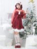 画像8: SALE!【サンタコス 3点セット】【S-XLサイズ/1カラー】チュールスリーブレースリボンサンタコスプレ[YMT]