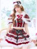 画像1: 【クリスマスコスプレ10点セット】【Malymoon/マリームーン】ロイヤルツイードケープサンタ【2サイズ/1カラー】【予約/12月上旬発送予定】[HC03] (1)