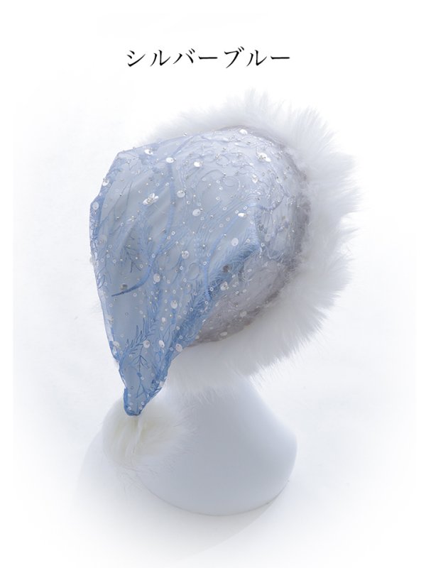 画像5: 【アクセサリー：ヘアアクセ】【ANGEL R/エンジェルアール】フラワーシースルーレースサンタ帽子＆カフスセット[OF02]