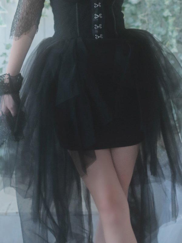 画像6: 【即日発送】ブラックバニー/コスプレセット/ショートインロング【sugar nineハロウィン4点セット】 【S?XLサイズ/1カラー】[HC03]