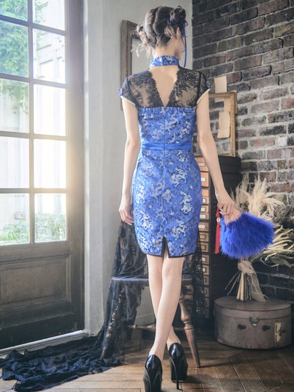 画像12: 【即日発送】タイトチャイナドレスコスプレセット【sugar nineハロウィン2点セット】【4サイズ/3カラー】(SE01YN)【HC03】