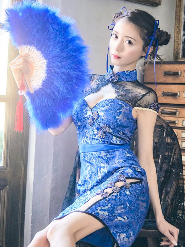 画像9: 【即日発送】タイトチャイナドレスコスプレセット【sugar nineハロウィン2点セット】【4サイズ/3カラー】(SE01YN)【HC03】