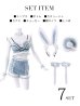 画像13: 【即日発送】【sugar nine×マリームーンコラボ】 セクシーレースバニーコスプレセット【sugar nineハロウィン7点セット】【S-Mサイズ/4カラー】[YMT]