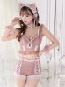 画像5: 【即日発送】【マリームーンコラボ】 セクシーレースキャット【ハロウィンコスプレ7点セット】【XS-Lサイズ/7カラー】[YMT]