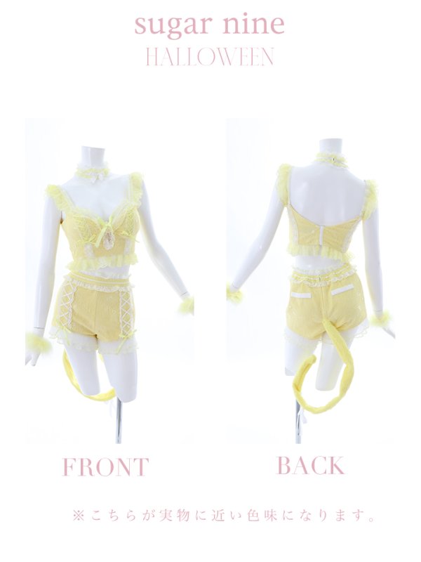 画像43: 【即日発送】【ハロウィン】【マリームーンコラボ】 セクシーレースキャット【コスプレ6点セット】【XS-L/7カラー】[OF01]