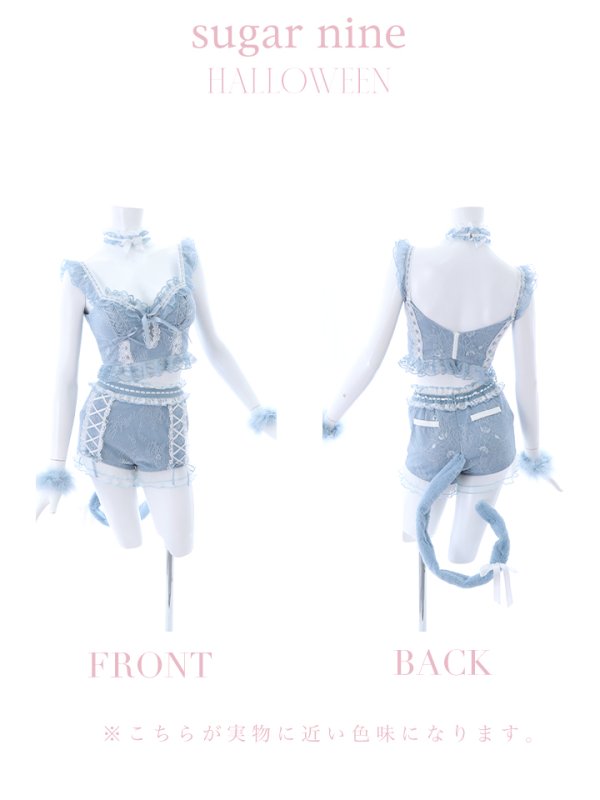 画像45: 【即日発送】【ハロウィン】【マリームーンコラボ】 セクシーレースキャット【コスプレ6点セット】【XS-L/7カラー】[OF01]