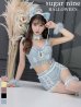 画像1: 【即日発送】【マリームーンコラボ】 セクシーレースキャット【ハロウィンコスプレ6点セット】【XS-Lサイズ/7カラー】[YMT] (1)