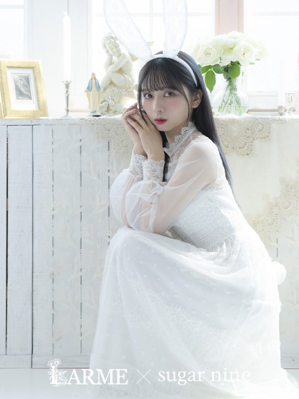 画像3: 【SALE!!】【即日発送】バニーワンピースコスプレ/レースワンピース【sugar nineハロウィン3点セット】【S-Lサイズ/1カラー】[OF01]