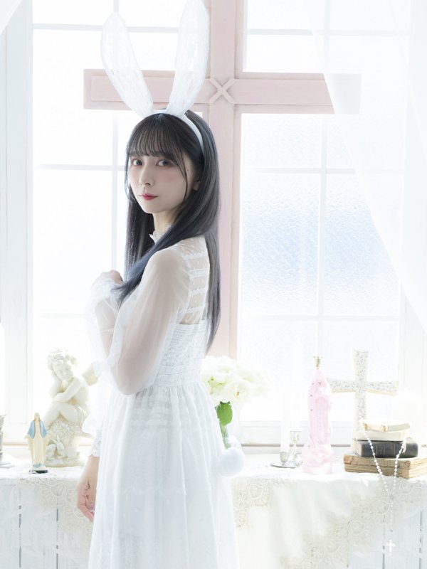 画像5: 【SALE!!】【即日発送】バニーワンピースコスプレ/レースワンピース【sugar nineハロウィン3点セット】【S-Lサイズ/1カラー】[OF01]