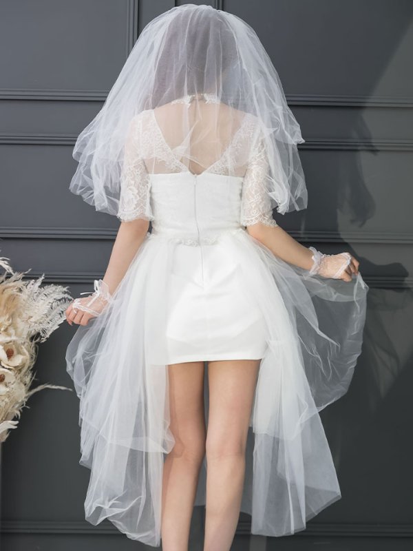 画像6: 【SALE!!】【即日発送】ショートイン花嫁ゾンビコスプレ/ブライドゾンビ【sugar nineハロウィン4点セット】【S-Lサイズ/1カラー】[OF01]