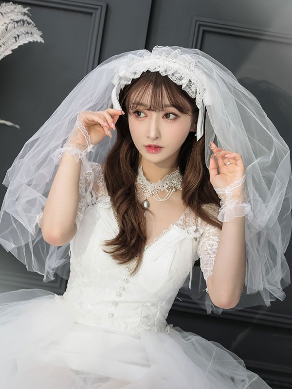 画像10: 【SALE!!】【即日発送】ショートイン花嫁ゾンビコスプレ/ブライドゾンビ【sugar nineハロウィン4点セット】【S-Lサイズ/1カラー】[OF01]