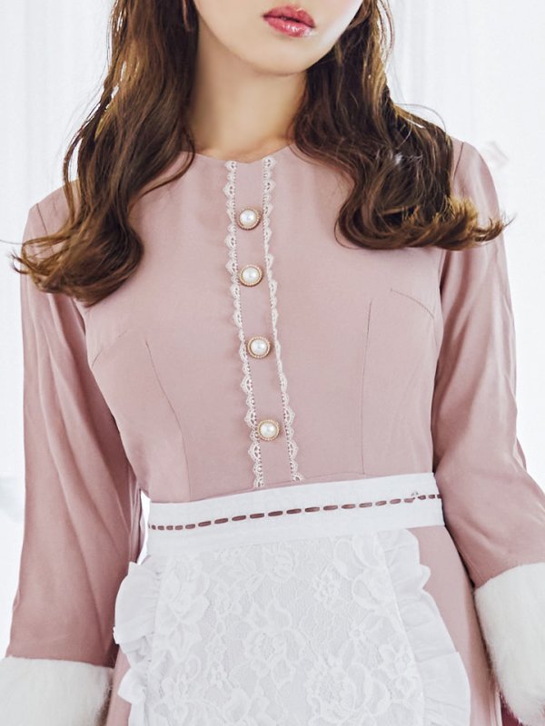 画像18: 【SALE!!】【即日発送】ファーポンチョ付きベアメイドコスプレ/ワンピースコスプレ【sugar nineハロウィン4点セット】【S-Lサイズ/1カラー】[HC03]