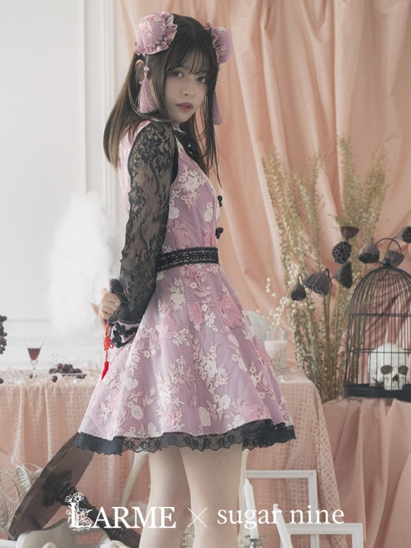 画像13: Aライン/フレアスカートチャイナコスプレ【sugar nineハロウィン3点セット】【S-XLサイズ/2カラー】[OF01]