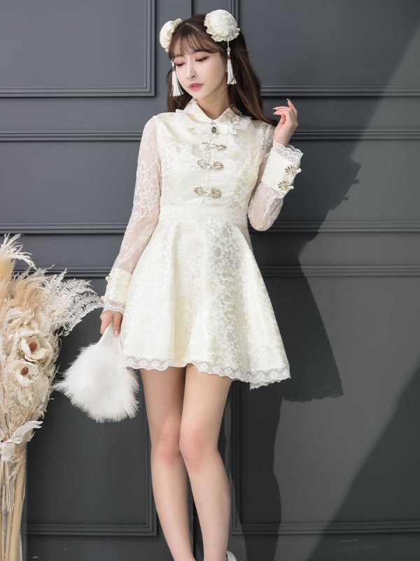 画像6: 【即日発送】Aライン/フレアスカートチャイナコスプレ【sugar nineハロウィン7点セット】【S-XLサイズ/2カラー】[OF01]