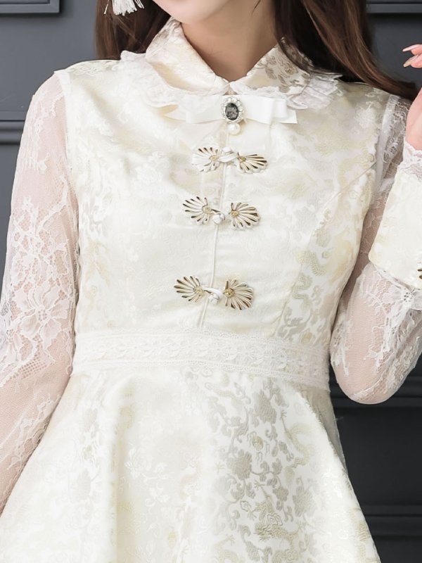 画像8: 【即日発送】Aライン/フレアスカートチャイナコスプレ【sugar nineハロウィン7点セット】【S-XLサイズ/2カラー】[OF01]