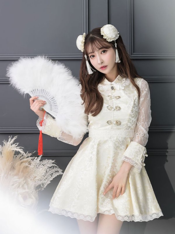 画像11: 【即日発送】Aライン/フレアスカートチャイナコスプレ【sugar nineハロウィン7点セット】【S-XLサイズ/2カラー】[OF01]