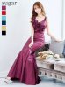 画像16: 【UNA VALERIE / ウナヴァレリェ】 マーメイド/ 立体フラワーモチーフ/ タック/ バックスピンドル/ ロングドレス/ キャバドレス[OF05]