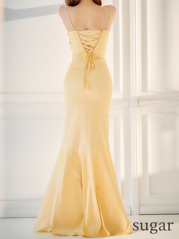 画像15: 【UNA VALERIE / ウナヴァレリェ】 マーメイド/ 立体フラワーモチーフ/ タック/ バックスピンドル/ ロングドレス/ キャバドレス[OF05]