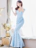 ブルー モデル：杉山佳那恵　身長：158cm:8号(Sサイズ)