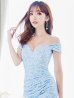 ブルー モデル：杉山佳那恵　身長：158cm:8号(Sサイズ)