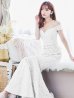 アイボリー モデル：杉山佳那恵　身長：158cm:8号(Sサイズ)