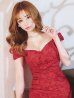 ダークレッド モデル：真優川咲　身長：158cm:8号(Sサイズ)