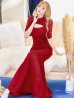 画像12: Lサイズあり【UNA VALERIE / ウナヴァレリェ】  総レース/ バストカットアウト/ 袖あり/ 半袖/ マーメイド/ ロングドレス/ キャバドレス long[OF05]