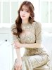 画像42: Lサイズあり【UNA VALERIE / ウナヴァレリェ】  総レース/ バストカットアウト/ 袖あり/ 半袖/ マーメイド/ ロングドレス/ キャバドレス long[OF05]