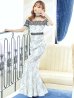 画像25: 【UNA VALERIE / ウナヴァレリェ】 マーメイド/ レース/ フラワー/ ウエストタック/ オフショルダー/ ロングドレス/ キャバドレス long[OF05]