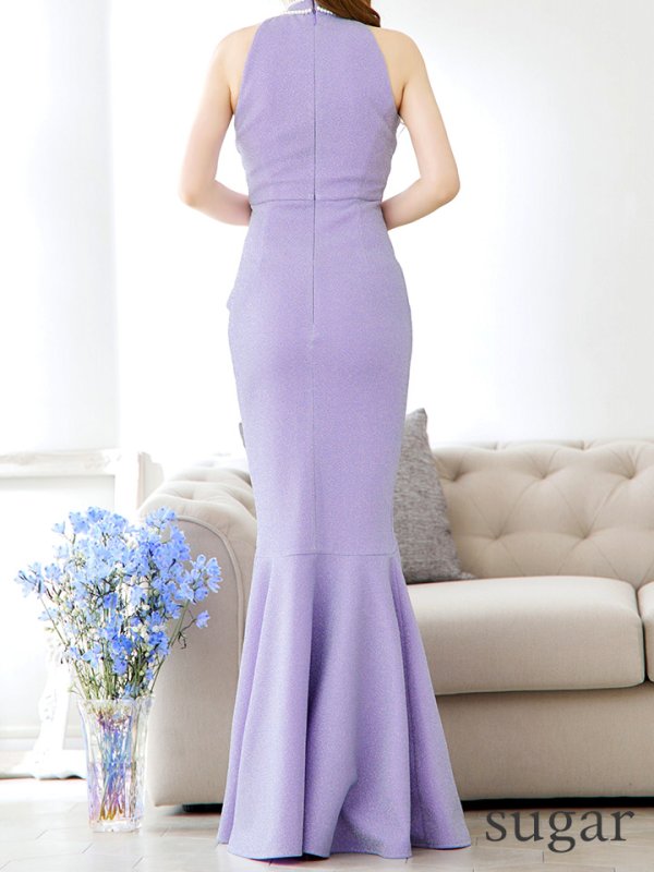 画像9: 【UNA VALERIE / ウナヴァレリェ】  マーメイド/ タック/ パール/ ラメ/ ワンカラー/ アメスリ/ ロングドレス/ キャバドレス long[OF05]