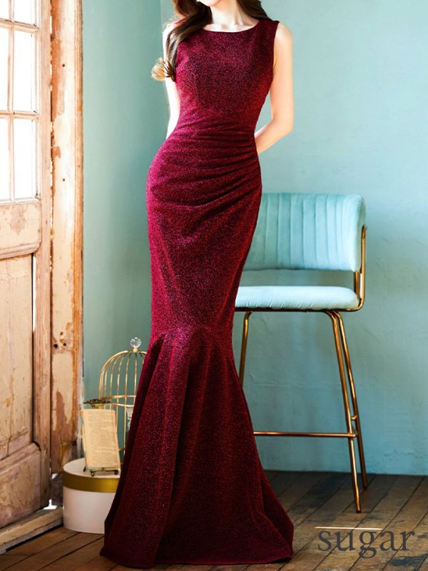 ブラックバーガンディ モデル:ゆめ 身長:160cm:8号(Sサイズ)