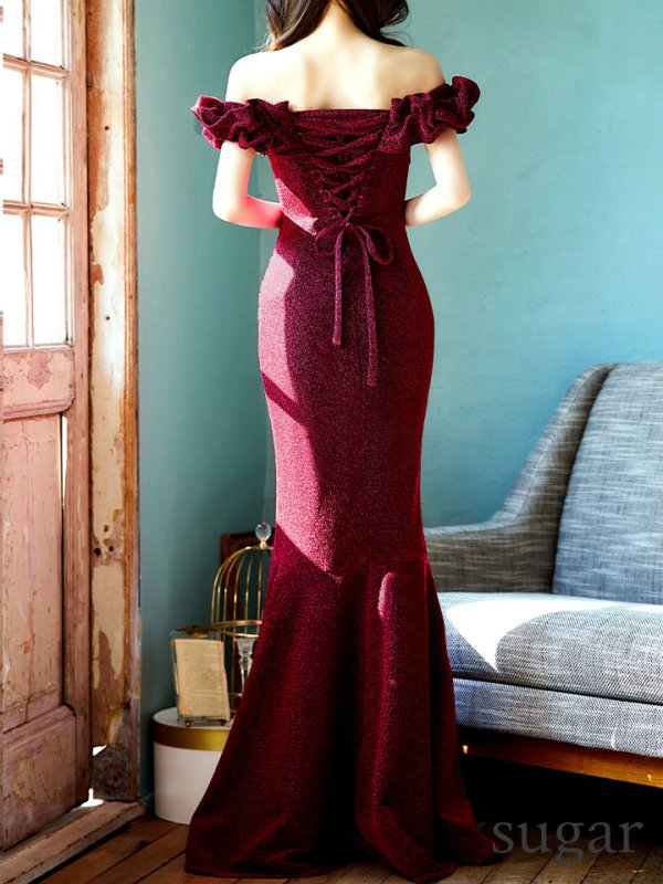 ブラックバーガンディ モデル:ゆめ 身長:160cm:8号(Sサイズ)