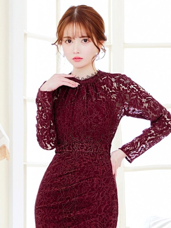 バーガンディ モデル:ゆめ 身長:160cm:Sサイズラベンダー モデル:ゆめ 身長:160cm:Sサイズ