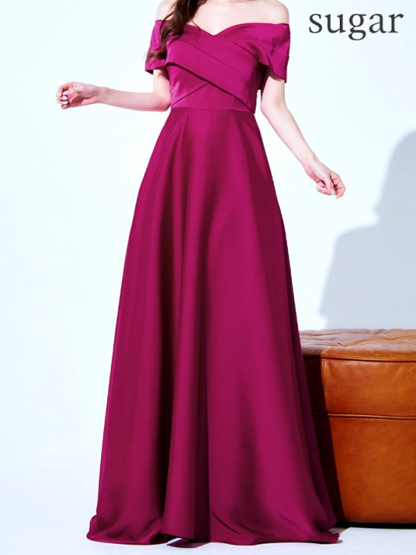 マゼンタ モデル:ゆめ 身長:160cm 着用サイズ:8号(Sサイズ)