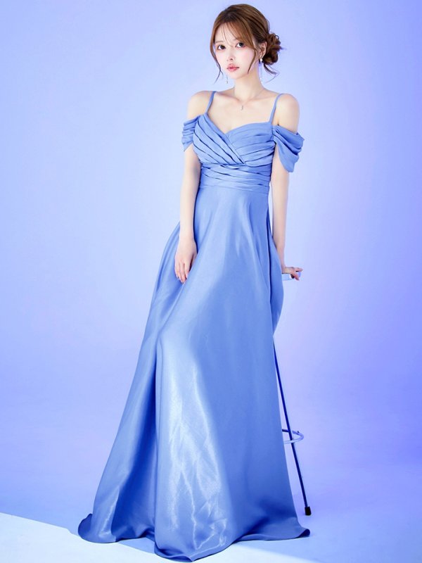 ブルーラベンダー モデル：ゆめ　身長：160cm　着用サイズ：8号(Sサイズ)