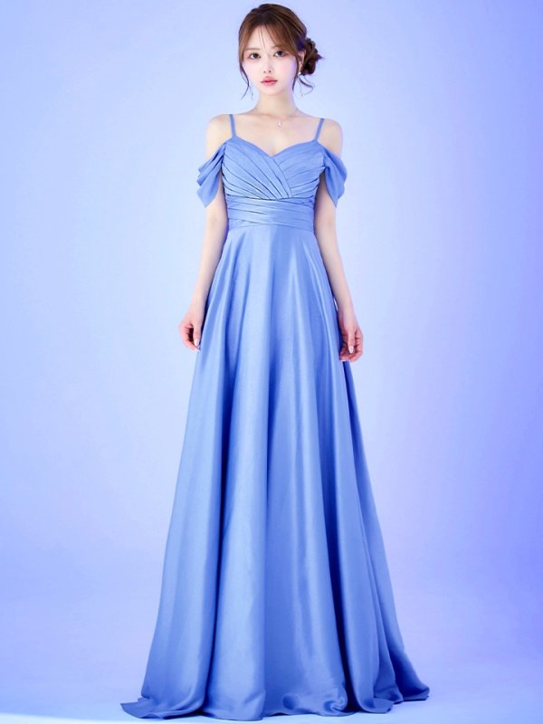 ブルーラベンダー モデル：ゆめ　身長：160cm　着用サイズ：8号(Sサイズ)