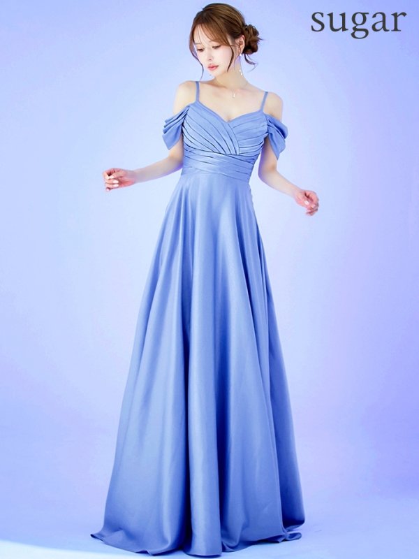 ブルーラベンダー モデル：ゆめ　身長：160cm　着用サイズ：8号(Sサイズ)