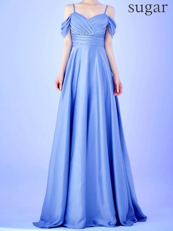 ブルーラベンダー モデル：ゆめ　身長：160cm　着用サイズ：8号(Sサイズ)