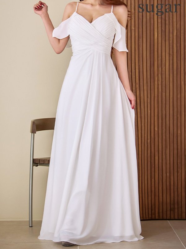 アイボリー モデル：真優川咲　身長：158cm　着用サイズ：8号(Sサイズ)