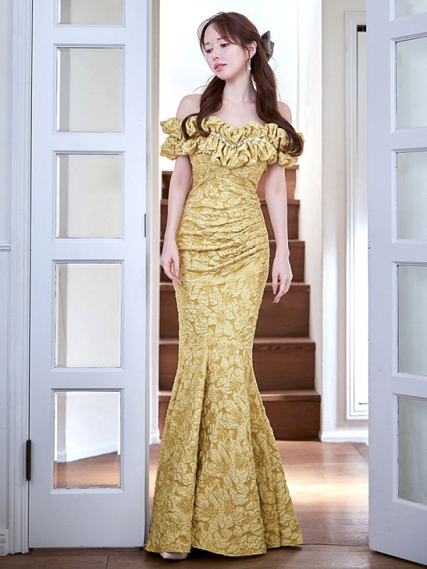 セイロンイエロー モデル：ゆめ　身長：160cm：8号(Sサイズ)