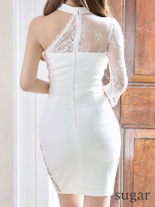 画像18: ANDY Fashion Press 04 掲載商品【Andy GLAMOROUS/アンディグラマラス】ワンカラー/ ワンショル/ レース/ ストレッチ/ タイト/ ミニドレス / キャバドレス[OF05]